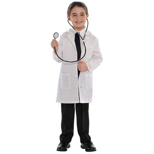 Lab Coat Boys Child Doctor Scientist White Halloween Costume-S